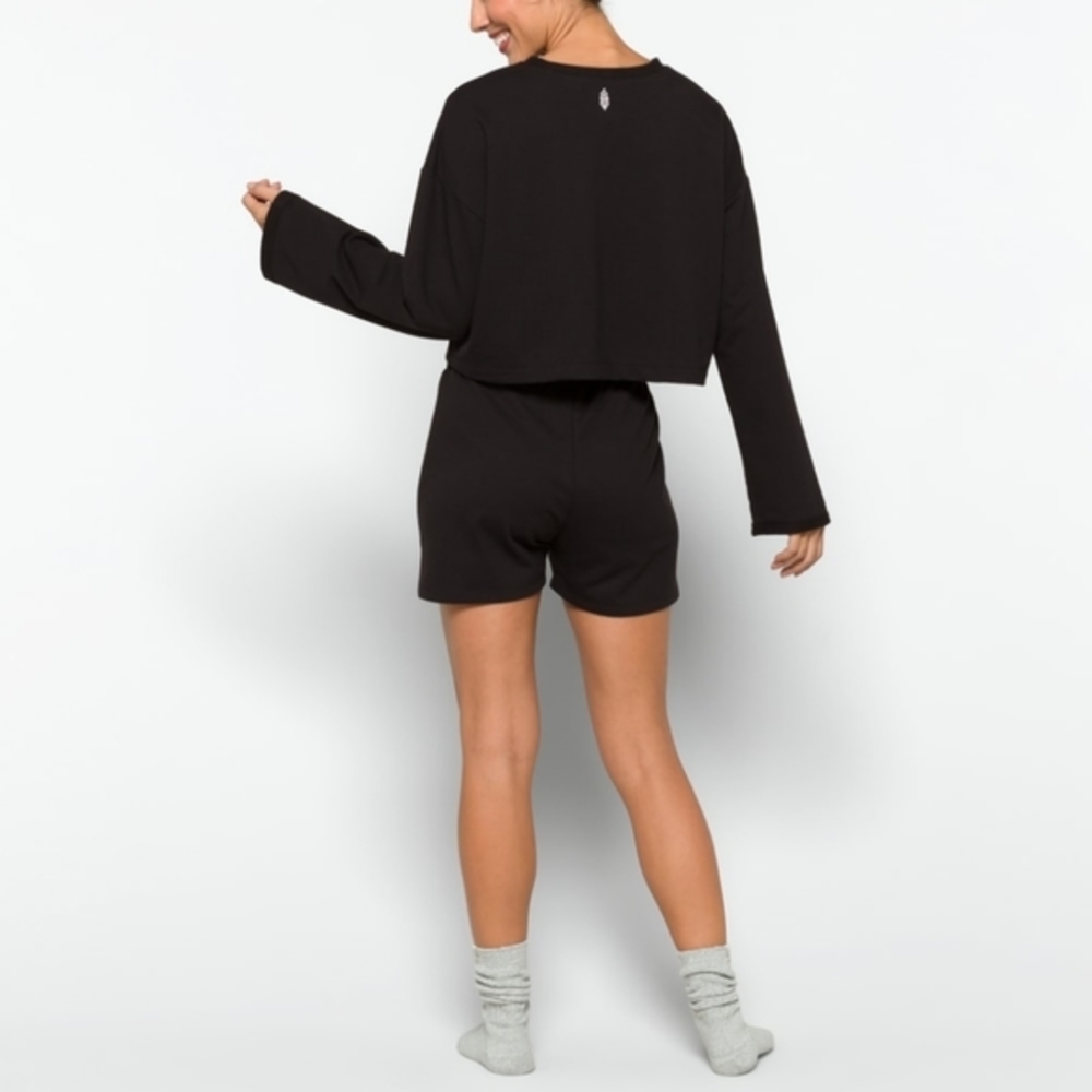 Sold! Free People Movement Sunny Athleisure Set Shorts Top 2-Piece Black - Picture 13 of 16